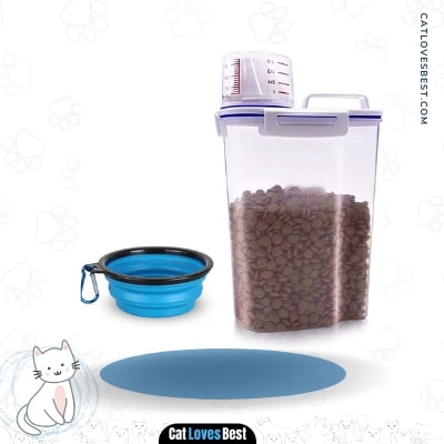 Airtight Seals Tiovery Cat Food Storage Container